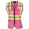 Pioneer Ladies Mesh Back Vest, Pink, Medium V1021840U-M - alternate 1